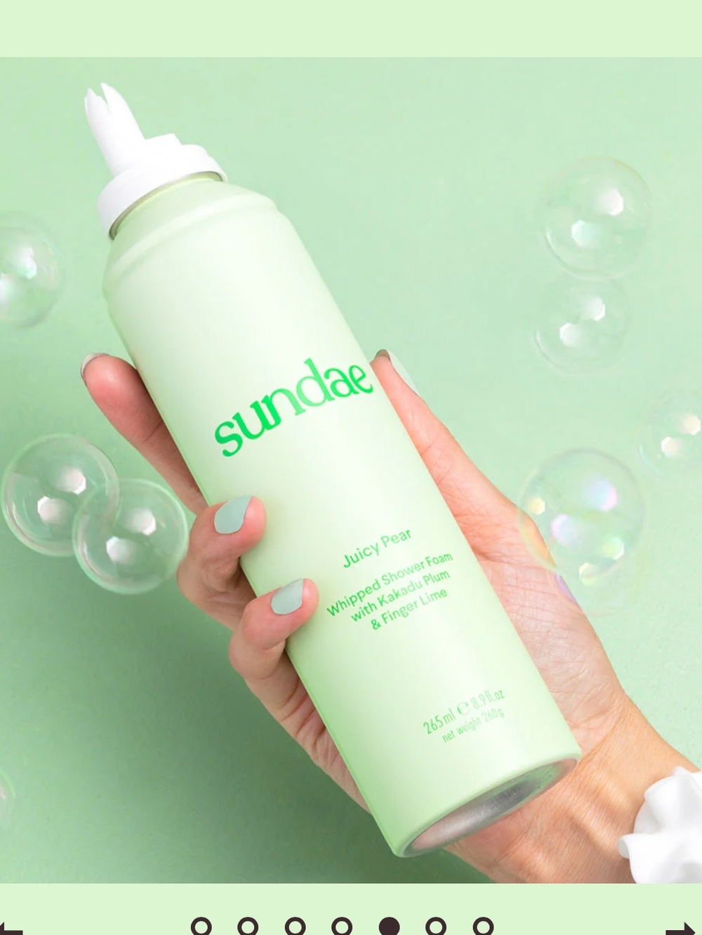 Sundae body Juicy Pear Foaming Body Wash